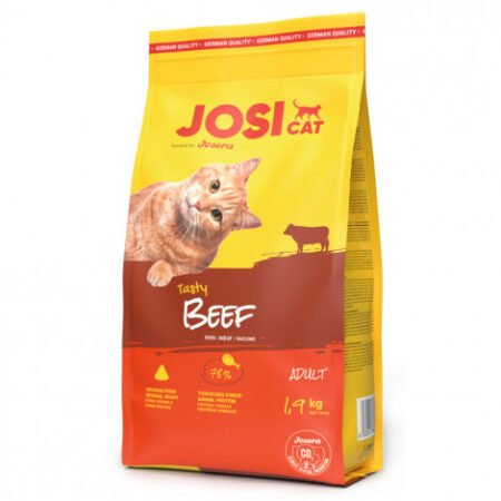 JosiCat Tasty Beef - Ração seca para gato adulto - Vaca - Quantidade: 1,9 kg